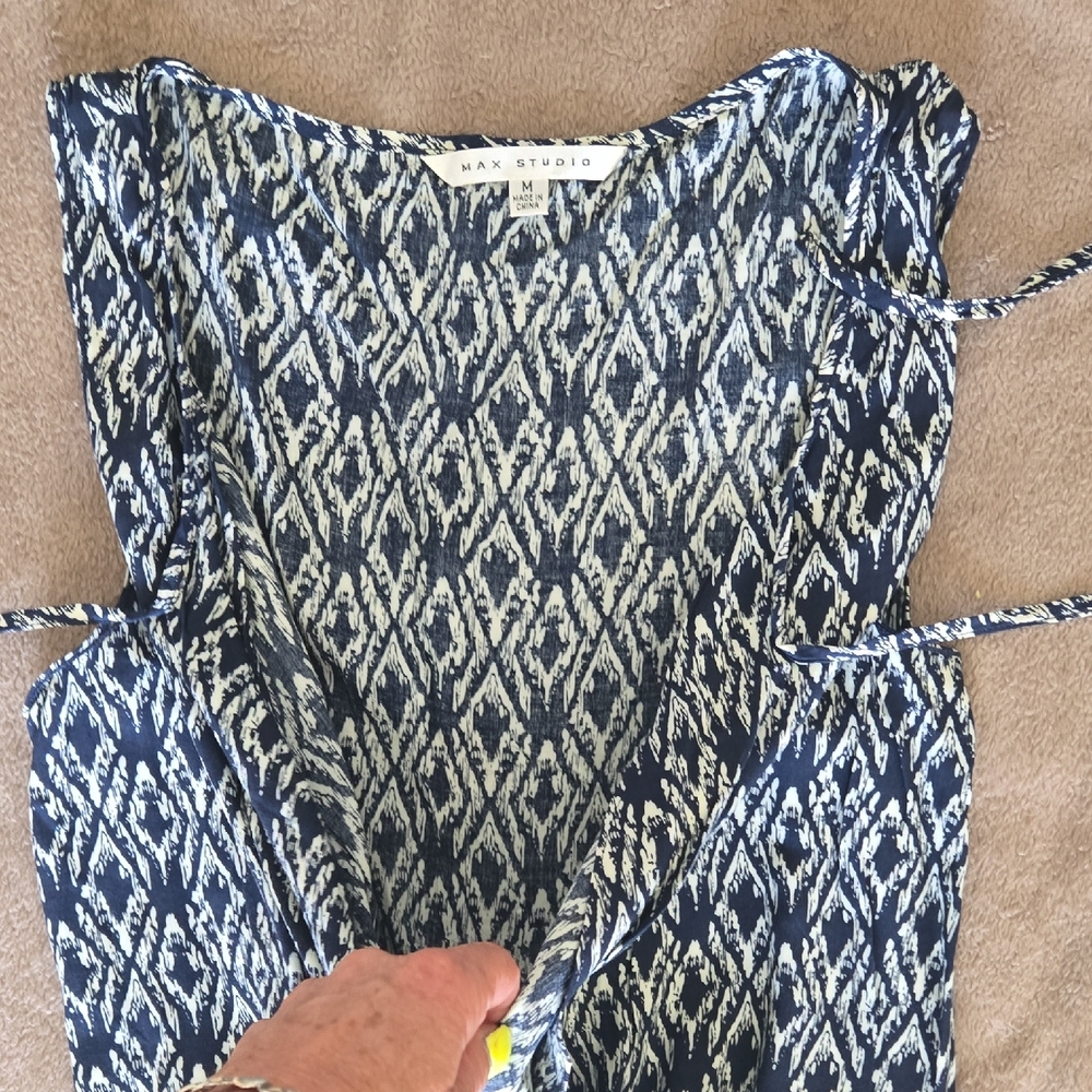 Max Studio Patterned Jumpsuit-Medium - image 3